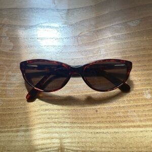 Maui Jim Vintage Tortoiseshell Cat Eye Sunglasses Brown/Red Polarized MJ158